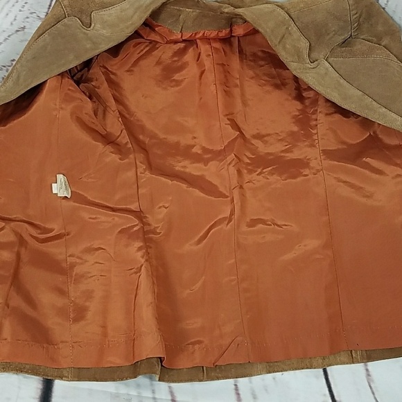 Vintage Suede Leather Blazer size 12(m/l) - Picture 6 of 16